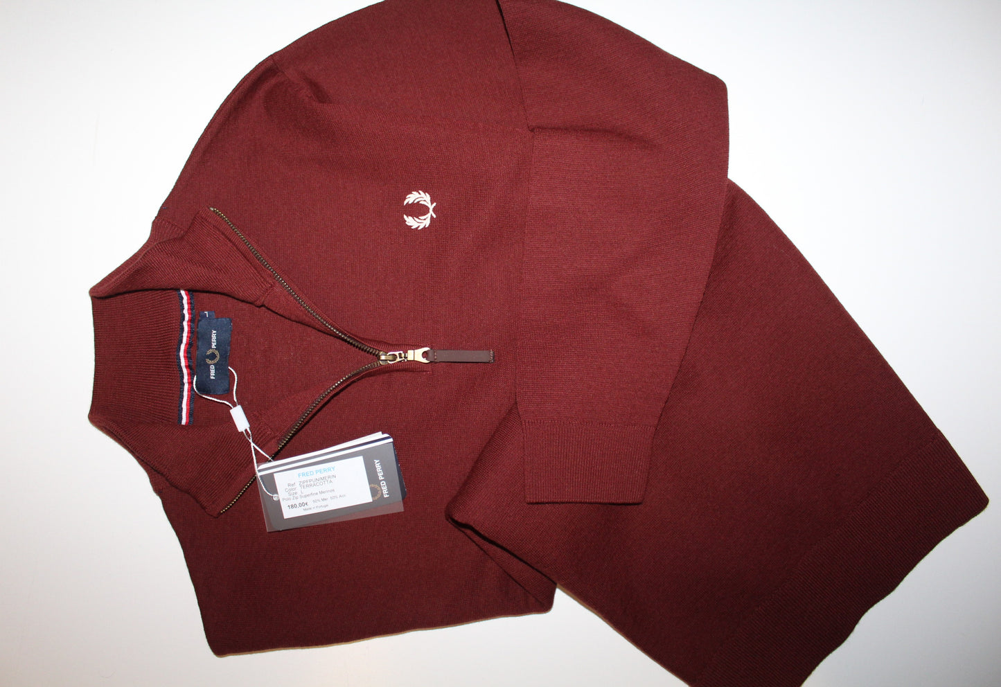 Camisola Polo 17 GF Fred Perry Regular Slim Fit /Superfine Merinos :-) **OFERTA 2.90 € de desconto :-)