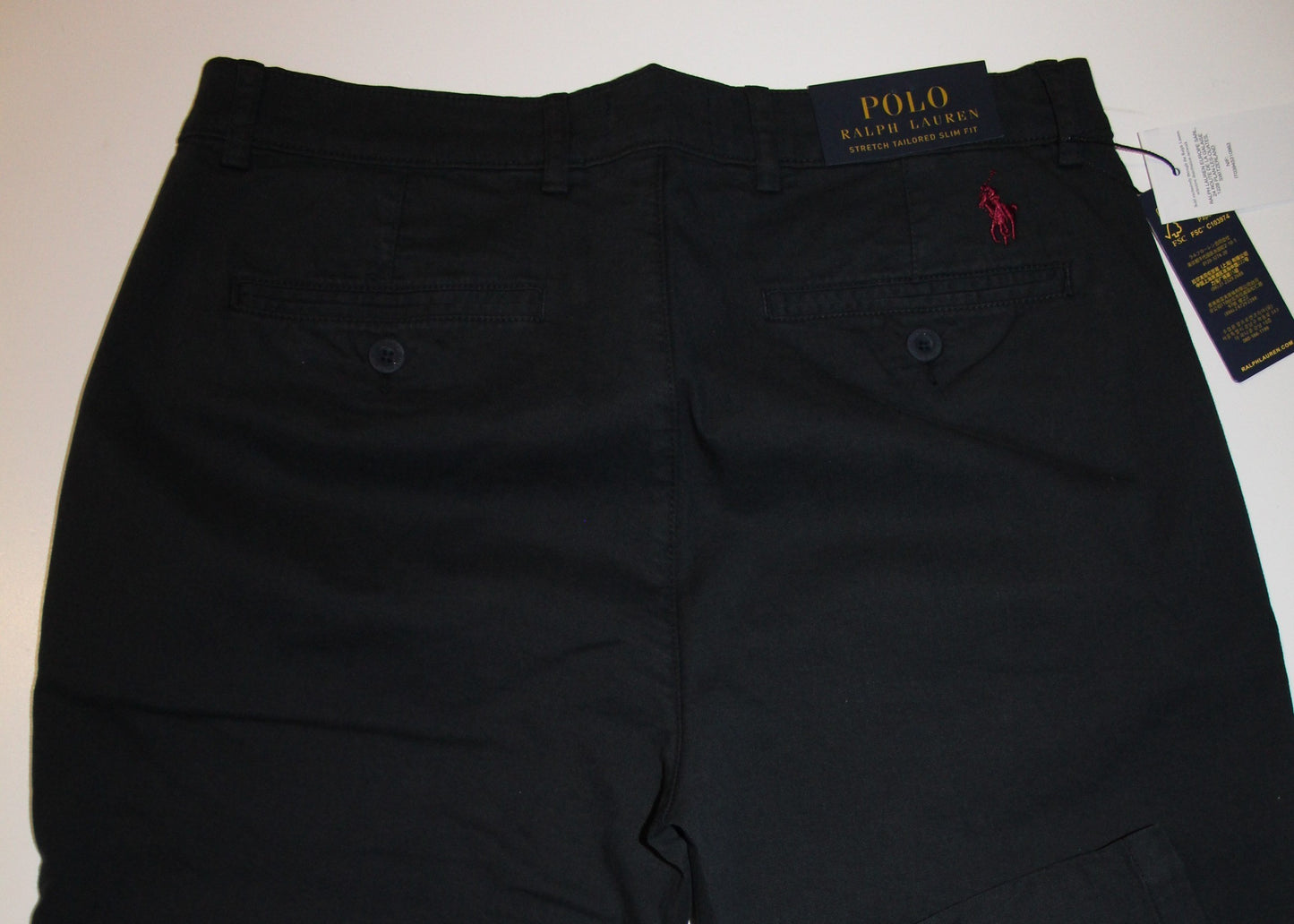 Calça 1 Chino Polo Ralph Lauren ** Sarja STRETCH TAILORED SLIM FIT