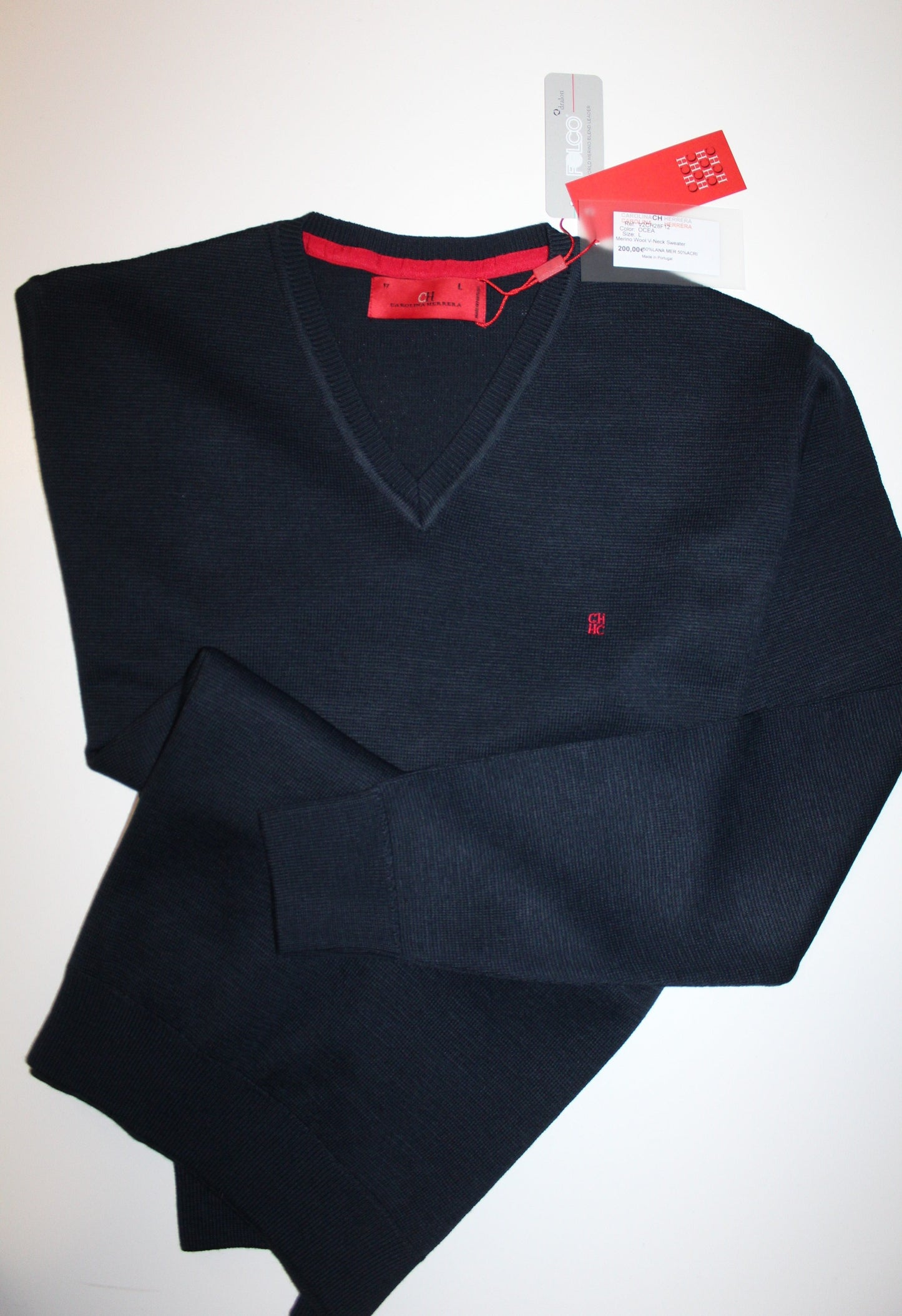 Camisola 6A GV Carolina Herrera Slim Fit Merino **Oferta especial de 4.90 desconto !! :-)