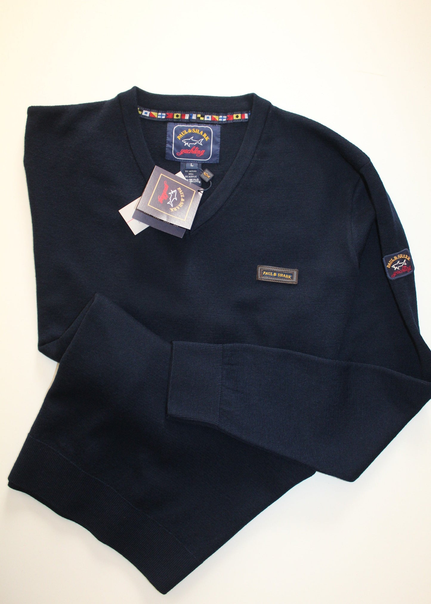 Camisola 3F Gola V Paul & Shark Regular Fit /Superfine Merinos :-)