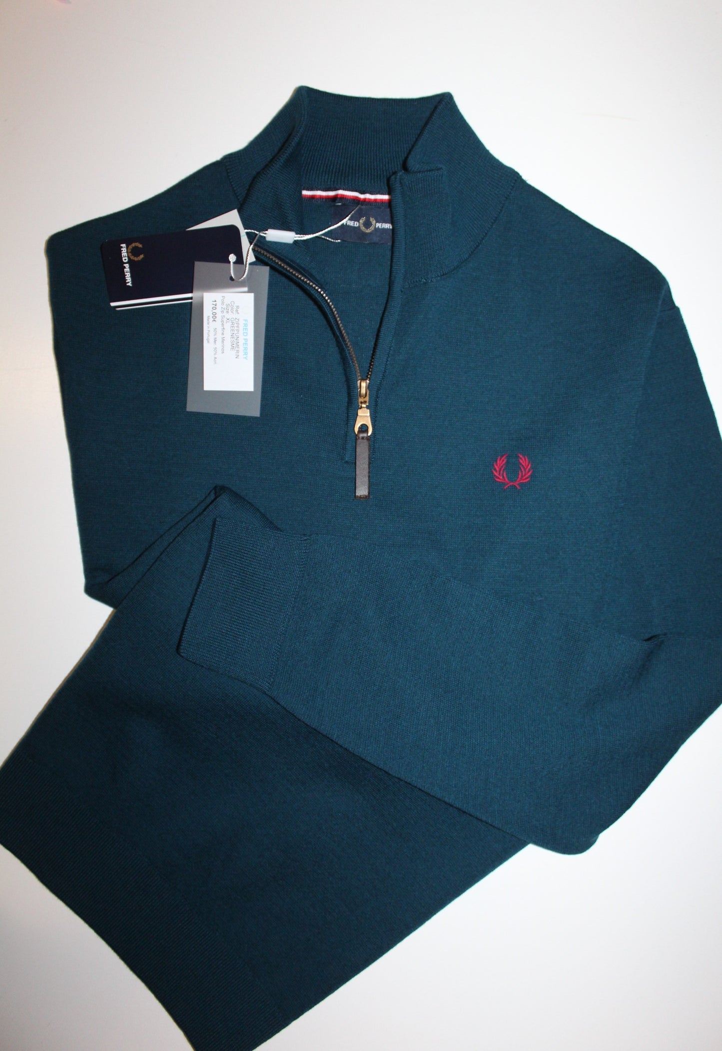Camisola Polo 17 GF Fred Perry Regular Fit /Superfine Merinos :-) **OFERTA 2,90 € de desconto