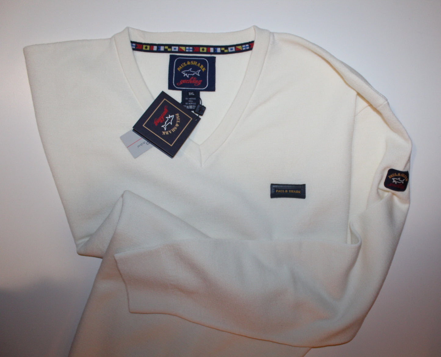Camisola 3F Gola V Paul & Shark Regular Fit /Superfine Merinos :-)