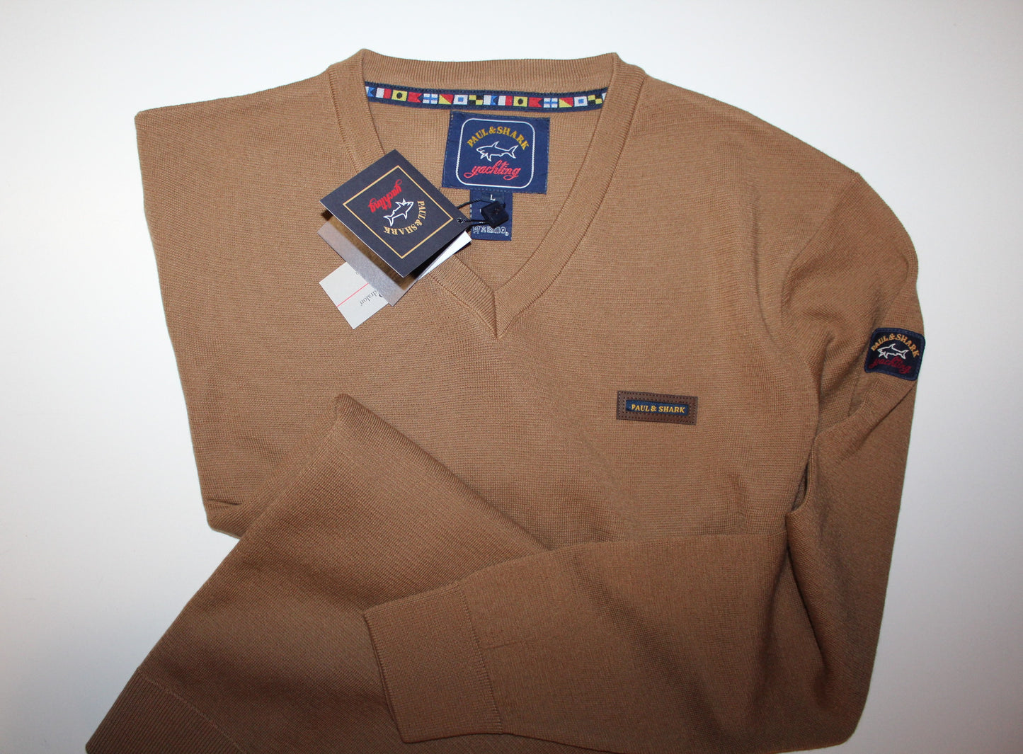 Camisola 3F Gola V Paul & Shark Regular Fit /Superfine Merinos :-)