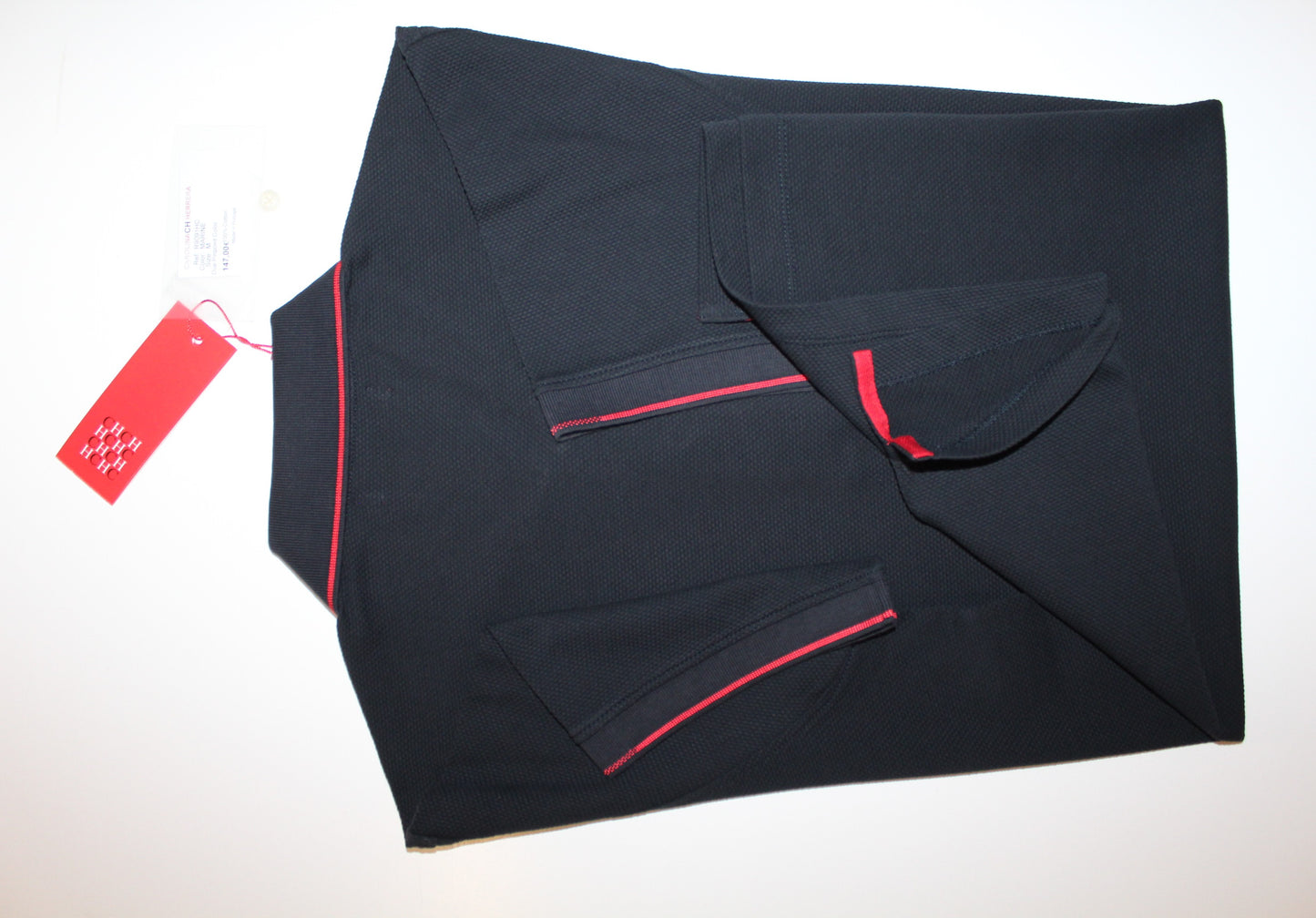 Polo 10 Carolina Herrera Regular Slim Fit malha Interlock textura piquet